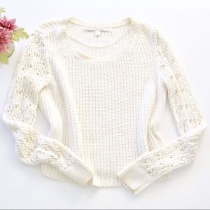 Lauren Conrad White Crewneck Sweater